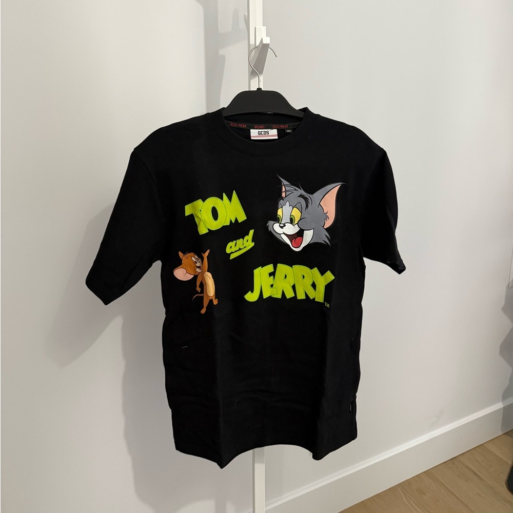 Tom and Jerry Men's Black Graphic Tee